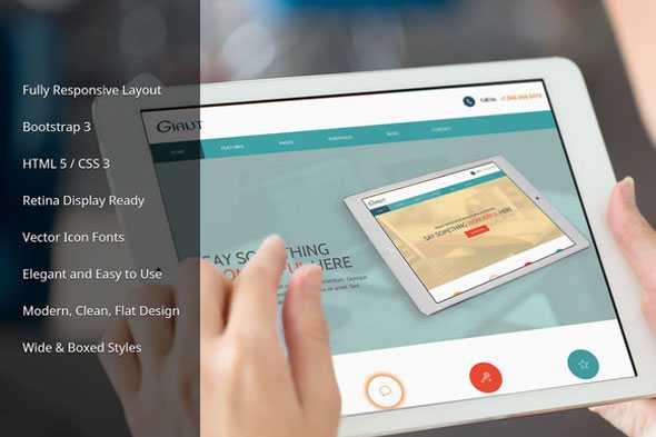 Giant - Creativemarket Responsive Bootstrap Theme