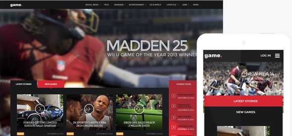 GK Game - GavickPro Joomla Template
