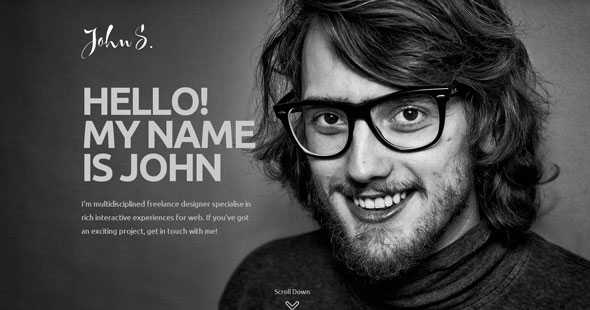 GK John - GavickPro Responsive One Page Portfolio