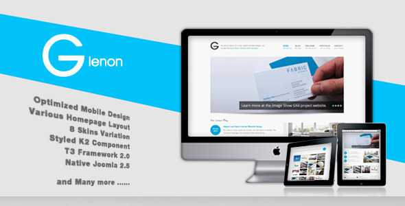 Glenon - Themeforest Responsive Joomla Katene Lewat