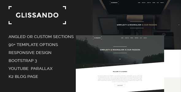 Glissando - Creative and Minimal Joomla Template