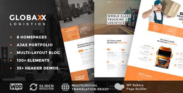 Globax v2.0 - Logistics WordPress Theme + Woocommerce