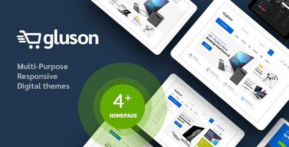 Gluson v1.0 - Digital Theme for WooCommerce WordPress