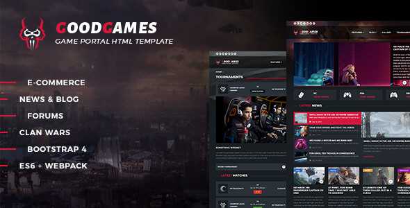 Good Games - Portal / Store HTML Gaming Template