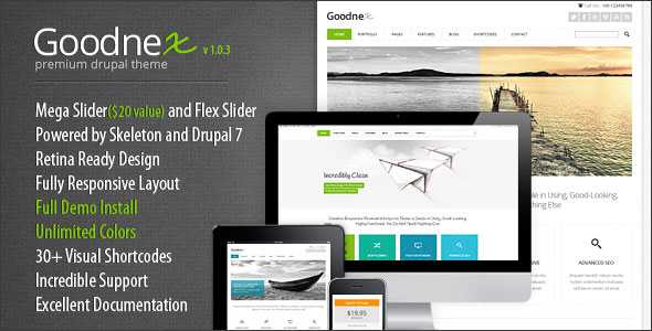 Goodnex - Themeforest Responsive Drupal 7 Theme
