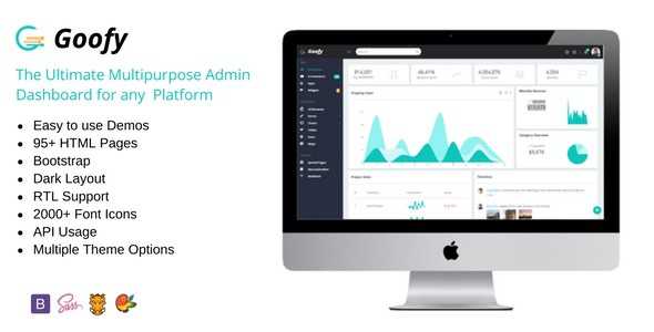 Goofy - Multipurpose Bootstrap Admin Dashboard Template + UI Kit