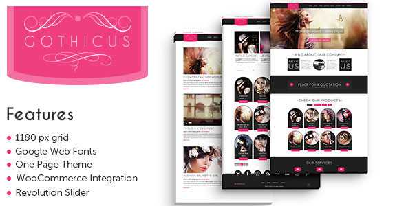 Gothicus v1.9 - One Page Woocommerce Wordpress Theme