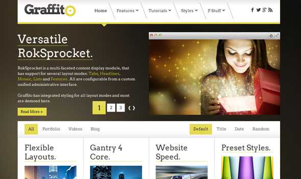 Graffito - RocketTheme Joomla Template