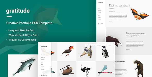 Gratitude – Creative Portfolio PSD