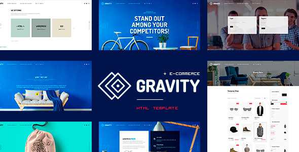 Gravity v1.0 - ECommerce, Agency & Presentation HTML Template