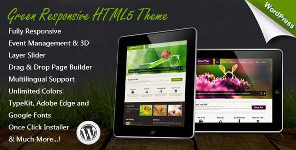 Green - Themeforest Responsive WordPress Theme