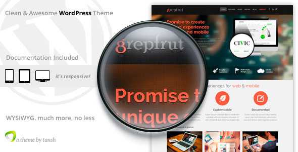 Grepfrut v2.0.1 - Themeforest Software WordPress Theme