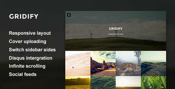 Gridify - Fullsceen Grid Tumblr Theme