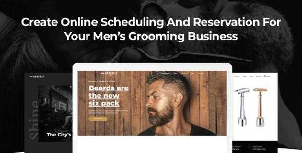 Groomly v1.2.8 - Men’s Grooming Scheduling & Reservation WordPress Theme