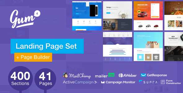 Gum v4.6.3 - Landing Page Set with Page Builder