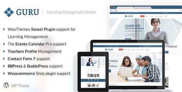 Guru v1.1 - Learning Management WordPress Theme