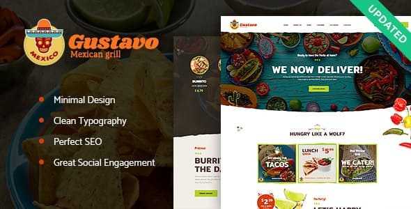 Gustavo v1.2.2 - Mexican Grill, Bar & Restaurant WordPress Theme