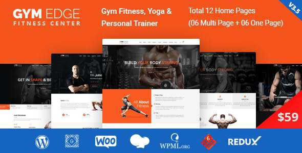 Gym Edge v3.5 - Gym Fitness WordPress Theme