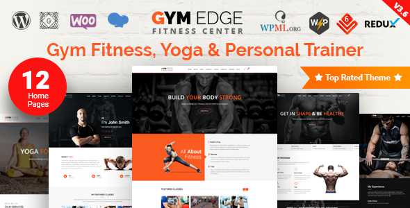 Gym Edge v3.7.3 - Gym Fitness WordPress Theme