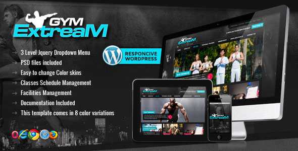 Gym Extream - Themeforest Gym and Fitness Wordpress Theme