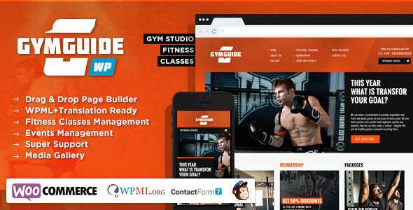 Gym Guide - Themeforest Fitness Sport Wordpress Theme