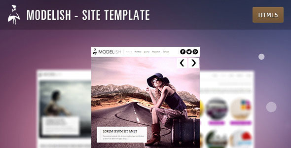 Modelish - Themeforest HTML5 Site Template