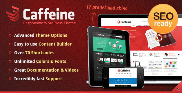 CAFFEINE RESPONSIVE WORDPRESS THEME
