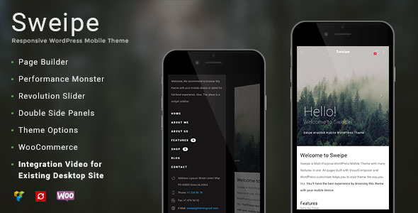 SWEIPE V1.1 - RESPONSIVE WORDPRESS MOBILE THEME