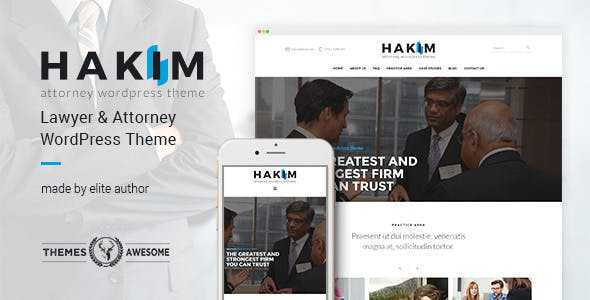 Hakim v1.3 - Attorney and Lawyer WordPress Theme
