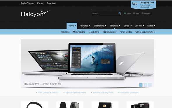 Halcyon - Rockettheme Joomla Template