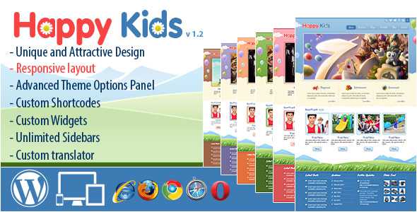 Happy Kids - Themeforest Children WordPress Theme