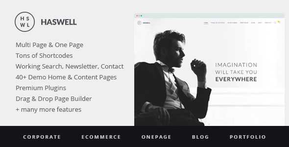 Haswell v1.0.8 - Multipurpose One & Multi Page WP Theme