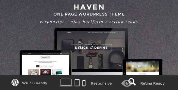 Haven - Themeforest Elegant One Page WordPress Theme
