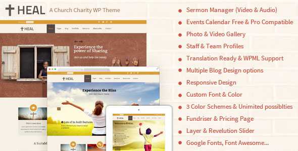 Heal v1.1 - Church & Charity WordPress Theme