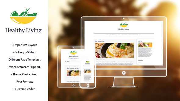 Healthy Living - Mojothemes Fresh Blogging Theme