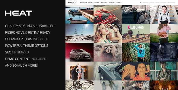 Heat v1.3.2 - Premium Portfolio WordPress Theme