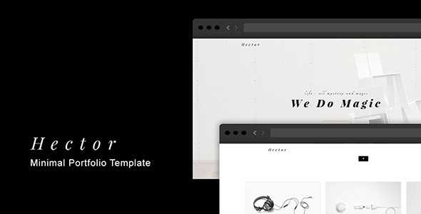 Hector - Minimal Portfolio Template