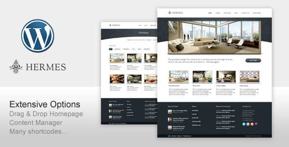 Hermes for Business Resort and Hotel Themeforest WP