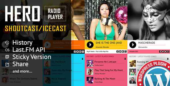 Hero v2.2.1 - Shoutcast and Icecast Radio Player