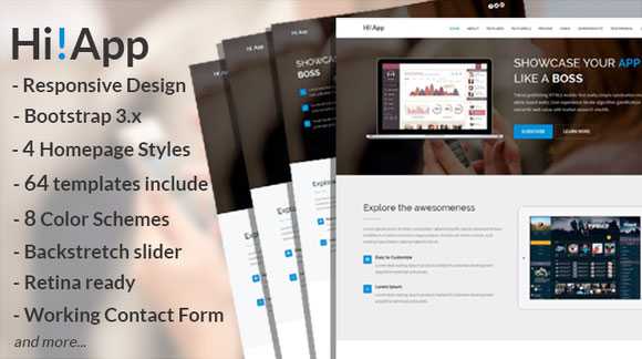 HiApp - Creativemarket HTML5 template