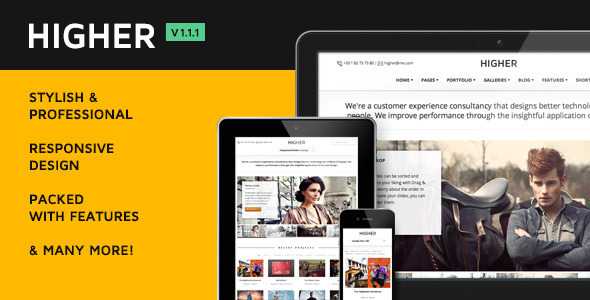 Higher Themeforest Premium Multi-Purpose WordPress Theme