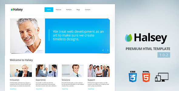 Halsey - Themeforest Premium corporate template