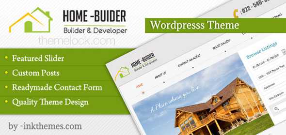 HomeBuilder WordPress InkThemes Real Estate Theme