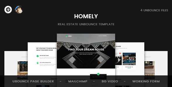Homely - Real Estate Unbounce Template