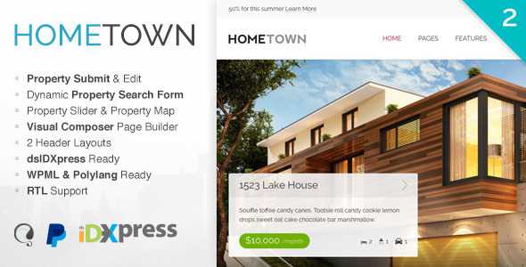 Hometown v2.9.0 - Real Estate WordPress Theme