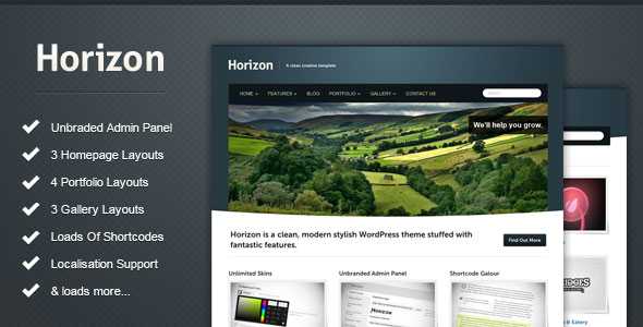 Horizon - Themeforest Modern WordPress Theme