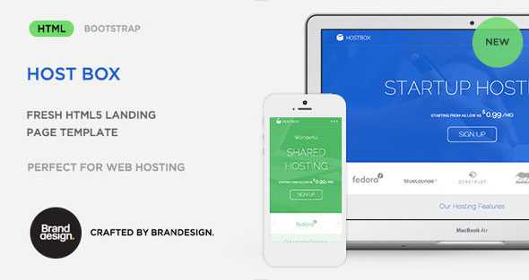 Host Box - HTML5 Landing Page Template