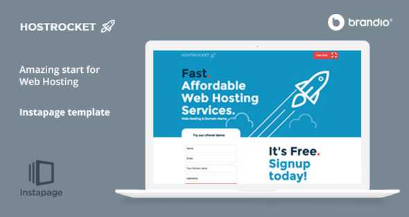 Host Rocket Instapage Template v1.2.2 - Web Hosting