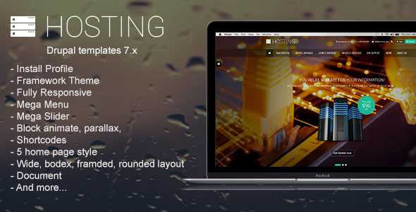 Hosting - Multipurpose, Creative Drupal Theme