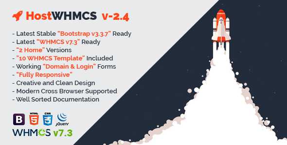 HostWHMCS - Responsive Web Hosting with WHMCS Template